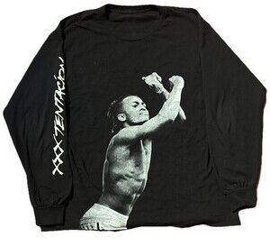 XXXTentacion Long Sleeve Shirt Men’s Medium Graphic Tee Streetwear Rap Merch